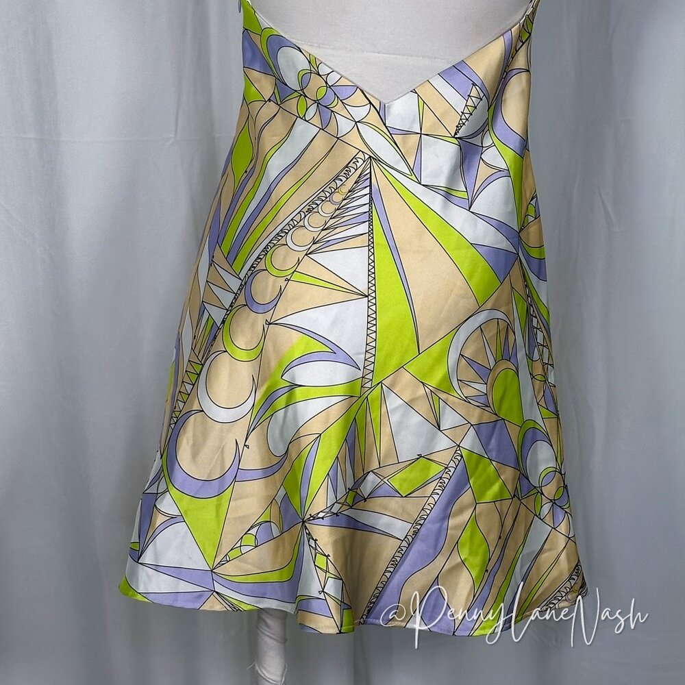 Zara Cutout Satin Effect Multicolored Mini Dress - Picture 13 of 13